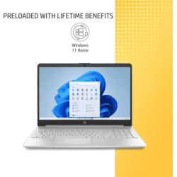 HP Intel Core i5 11th Gen | 8 GB/512 GB SSD | 15S-FR4000TU Thin and Light Laptop | Natural Silver