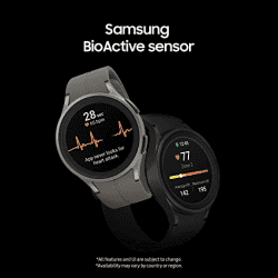 SAMSUNG Galaxy Watch5 Pro Smartwatch with Bluetooth Calling | 45mm Super AMOLED Display | Gray Titanium | SM-R920NZTAINU