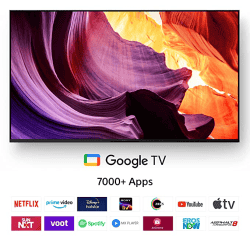 Sony Bravia 55 inches 4K Ultra HD Smart LED Google TV | KD-55X80K | Black