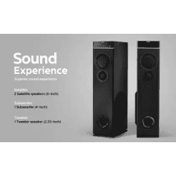 PHILIPS SPA9080B 80 W Bluetooth Tower Speaker | Black