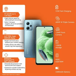 REDMI Note 12 5G | 4 GB/128 GB | MYSTIQUE BLUE