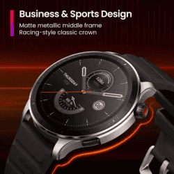 Amazfit GTR 4 | 1.43AMOLED display | Bluetooth calling | 6 satellite GPS positioning system | Black Strap