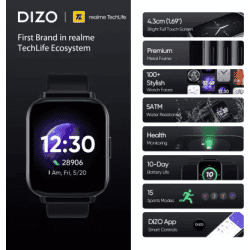 DIZO Watch 2 | CLASSIC BLACK | Free Size
