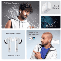 BOAT AIRPODES 148 - Wireless Earbuds | White
