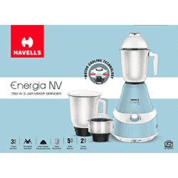 HAVELLS 750W Mixer Energia NV 750 Mixer Grinder | Blue