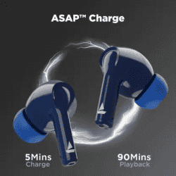 boAt Airdopes 161 Bluetooth Headset |True Wireless | Bold Blue