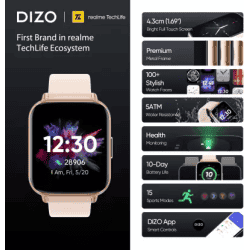 DIZO Watch 2 | GOLDEN PINK | Free Size