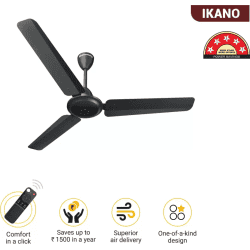 Atomberg Ikano Ceiling Fan | 1200 mm | 3 Blade | Gloss Black