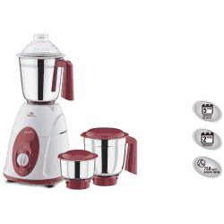 BAJAJ Classic  Mixer Grinder | 750 W | 3 Jars | Maroon with white