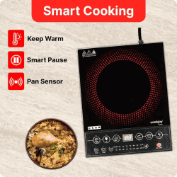 USHA Induction Cooktop | CJ1600WPC | Black