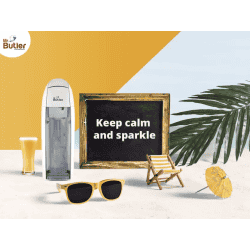 Mr. Butler Italia Pure White Soda Maker | White