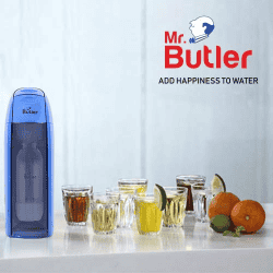 Mr. Butler Italia Soda Maker | Blue