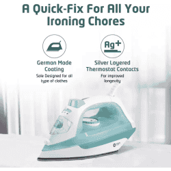 Orient Electric Fabrifeel Steam Iron | SIFF20WGP | 2000 W | White, Green