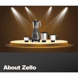 HAVELLS ZELLO MIXER GRINDER | 750 | 4 Jars | Black