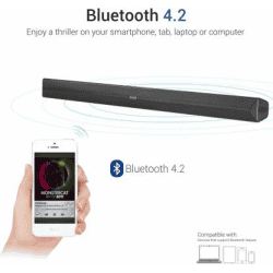 Portronics Sound Slick II 40 W Bluetooth Soundbar  | Black, Stereo Channel