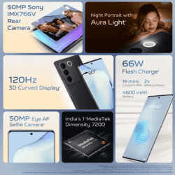 vivo V27 5G | 8 GB | 128 GB | Noble Black
