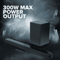 JBL Bar 2.1 Deep Bass 300 W Bluetooth Soundbar | Black, 2.1 Channel