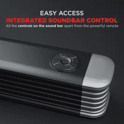 boAt Aavante Bar 1800 with Wireless Subwoofer 120 W Bluetooth Soundbar | Premium Black, 2.1 Channel
