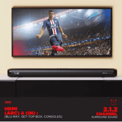 boAt Aavante Bar 4000DA With Dolby Atmos 3D 200 W Bluetooth Soundbar | Premium Black, 2.1 Channel