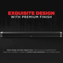 boAt Aavante Bar 1800 with Wireless Subwoofer 120 W Bluetooth Soundbar | Premium Black, 2.1 Channel
