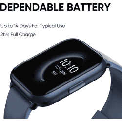DIZO Watch D Sharp Smart Watch | 1.75 inch | Blue Strap
