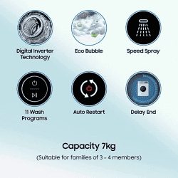 Samsung Fully Automatic Top Load Washing Machine | WA70BG4542BYTL | Lavender Grey