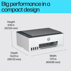 HP Smart Tank All In One  Multi-function Color Inkjet Printer | 520 | Grey White