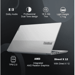 Lenovo ThinkBook | 21A4A08WIH | Thin and Light Laptop | 15.6 | 8GB RAM/512GB SSD/Windows 11 Home | Mineral Grey