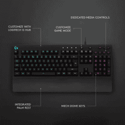 Logitech Wired USB Gaming Keyboard | Black | G213
