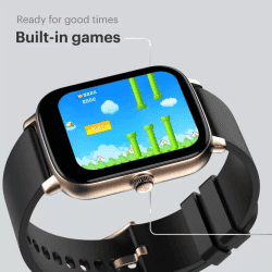 Noise Icon Buzz Smart Watch | 1.69 inch | Midnight Gold Strap