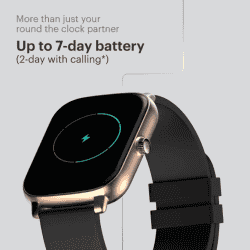 Noise Icon Buzz Smart Watch | 1.69 inch | Midnight Gold Strap