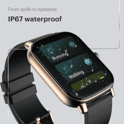 Noise Icon Buzz Smart Watch | 1.69 inch | Midnight Gold Strap