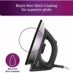 PHILIPS Dry Iron | GC181/80 | 1000 W | Black