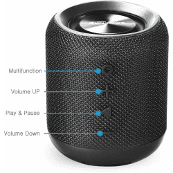 Portronics SoundDrum Bluetooth Speaker | 10W | Black | POR871