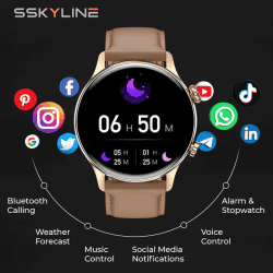 CORSECA Sskyline Smartwatch | Gold Strap