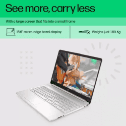 HP Ryzen 5 Hexa Core 5500U | 8 GB/512 GB SSD | 15s- eq2223AU | 15.6 Inch | Natural Silver