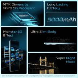 vivo T2x 5G | 8 GB / 128 GB | Marine Blue