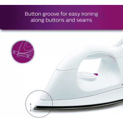 PHILIPS Dry Iron | 1000 W | White | HI114