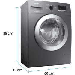 SAMSUNG WW66R22EK0X/TL | Fully Automatic Front Load Washing Machine | In-built Heater | 6.5 kg | Grey