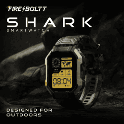 Fire-Boltt Shark Bluetooth Calling Smartwatch | 1.83 | Grey Strap