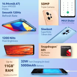 REDMI Note 12 | 6 GB/ 128 GB | Sunrise Gold