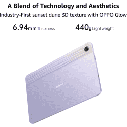 Oppo Pad Air with Wi-Fi Only Tablet | 4 GB RAM 128 GB ROM | 10.36 inch | Purple
