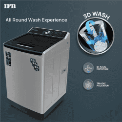 IFB  TL-SLBS Fully Automatic Top Load Washing Machine with In-built Heater | 9 kg |  Silver