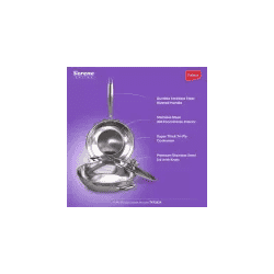 IMPEX Serene Triply 2Pcs Induction Bottom Cookware Set (Kadhai pan ,Fry pan) | Stainless Steel