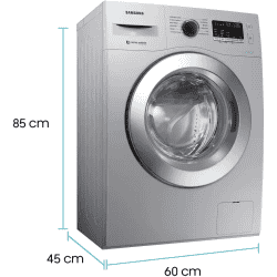 SAMSUNG WW66R22EK0S/TL Fully Automatic Front Load Washing Machine | 6.5 kg | Silver