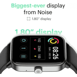 Noise ColorFit Pro4 Max  Smartwatch | Black Strap