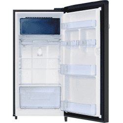 SAMSUNG 189 L Frost Free Single Door 4 Star Refrigerator  | Luxe Black | RR21C2E24BX/HL