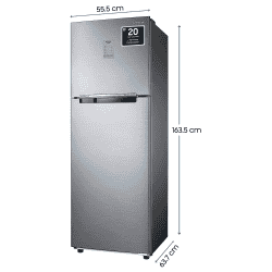 Samsung 256L 3 Star Convertible 3 In 1 Digital Inverter Frost-Free Double Door Refrigerator | RT30C3733S8/HL | Elegant Inox