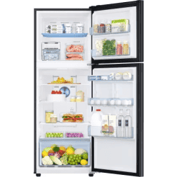 Samsung Twin Cooling Plus Double Door Refrigerator | 301 L | 2 Star | Luxe Black | RT34C4522BX/HL