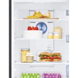 Samsung Twin Cooling Plus Double Door Refrigerator | 301 L | 2 Star | Luxe Black | RT34C4522BX/HL